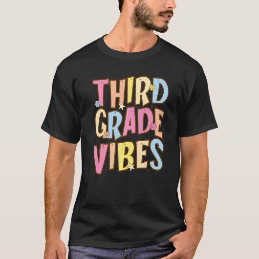 第三級振動新学期レトロ第三級甲 Tシャツ (正面)