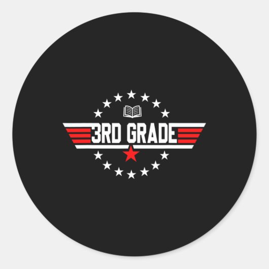 第三級第三級新学期第一日少年 ラウンドシール (正面)