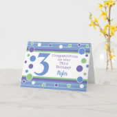 第三誕生日パーソナライズされたカード! カード (黄色い花)