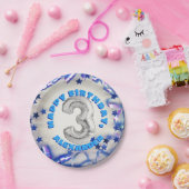 第三誕生日少年3歳パーティー ペーパープレート (パーティー)