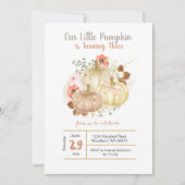 第三誕生日金ゴールドカボチャフローラ 招待状 (正面)
