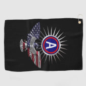 第三軍カスタマイズカスタマイズ鷲 ゴルフタオル (横)