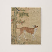 第中国の1747条犬の鳥花の模様 ジグソーパズル (縦)