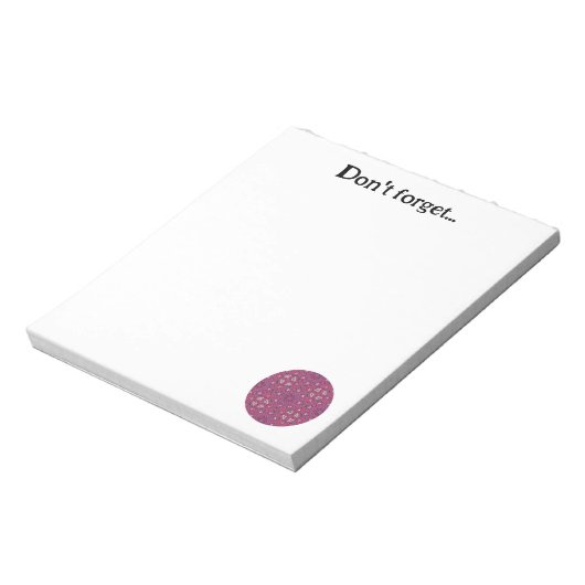 第九の万華鏡のように千変万化するパターン八 ノートパッド (回転)