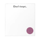 第九の万華鏡のように千変万化するパターン第5章 ノートパッド (正面)