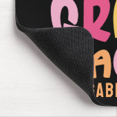 第九級先生カラフル文字 マウスパッド (コーナー)