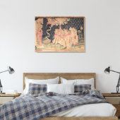 第二の天使はバビロンの秋を発表する キャンバスプリント (インサイチュ (寝室))