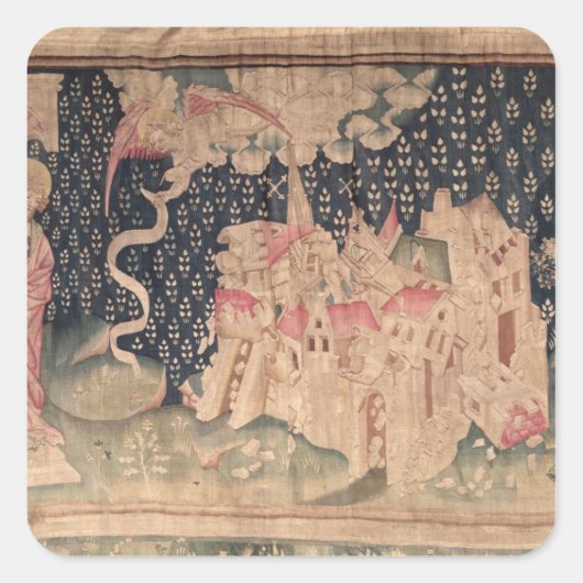 第二の天使はバビロンの秋を発表する スクエアシール (正面)