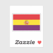第二スペインの共和国国旗 シール (シート)