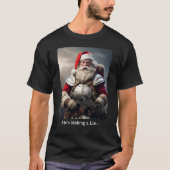 第二修正条項のサンタ銃権利いたずらリスト Tシャツ (正面)