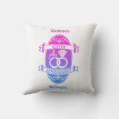 第二回結婚記念コットン伝統的 クッション (裏面)