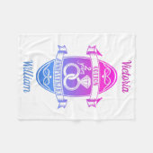 第二回結婚記念コットン伝統的 フリースブランケット (正面(横))