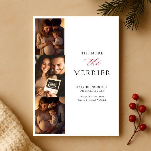 第二子の出産発表 - さらに賑やかに シーズンカード