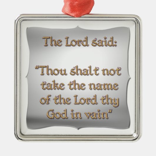 第二戒 メタルオーナメント (正面)