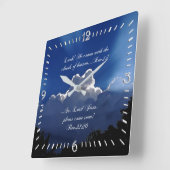 第二来の感動的聖なる書物、 経典平時計 スクエア壁時計 (傾斜)