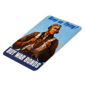 第二次世界大戦のアフリカ系アメリカ人戦闘機パイロット マグネット (左側)