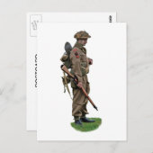 第二次世界大戦のイギリス人「トミー」 ポストカード (正面/裏面)