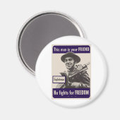 第二次世界大戦のイギリス人 マグネット (正面/裏面)