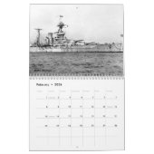 第二次世界大戦のイギリス戦艦 カレンダー (2月 2026)