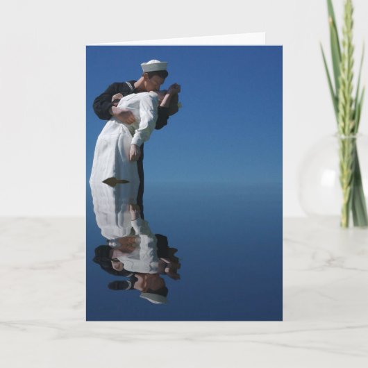 第二次世界大戦のキス、結婚式の招待状 招待状 (正面)