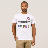 第二次世界大戦のグライダ部隊のTシャツ Tシャツ (正面フル)