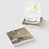 第二次世界大戦のダグラスSBDのDauntless爆撃機の飛行機 ストーンコースター (横)