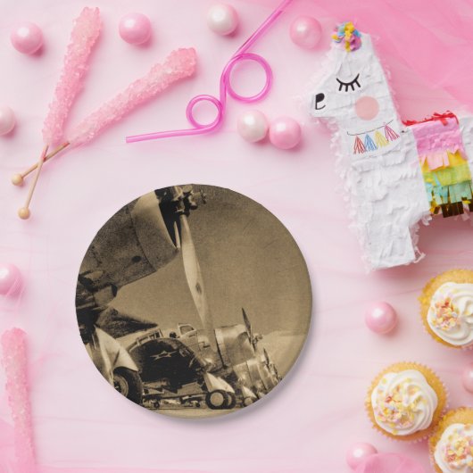 第二次世界大戦のダグラスSBDのDauntless爆撃機の飛行機 ペーパープレート (パーティー)