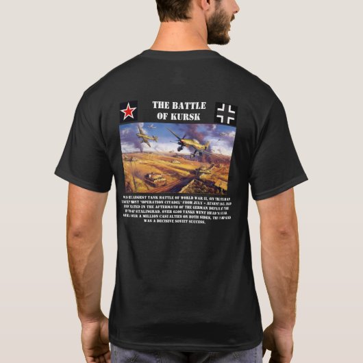 -第二次世界大戦のティークルスクの戦い Tシャツ (裏面)