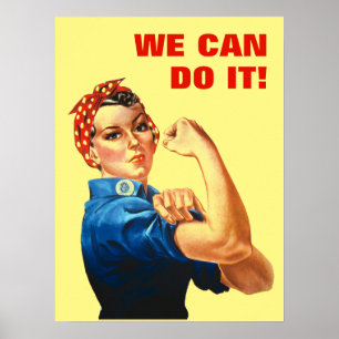 第二次世界大戦のプロパガンダRosie Riveter ポスター
