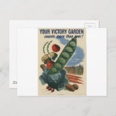 第二次世界大戦のポスター:勝利の庭園 ポストカード (正面/裏面)