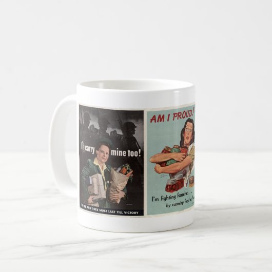 第二次世界大戦のマグ コーヒーマグカップ (正面左)