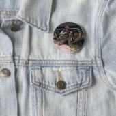 第二次世界大戦の兵士がガランドライフルでひざまずく 缶バッジ (インサイチュ)