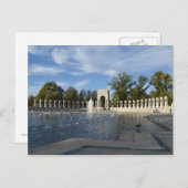 第二次世界大戦の噴水。大西洋側 ポストカード (正面/裏面)