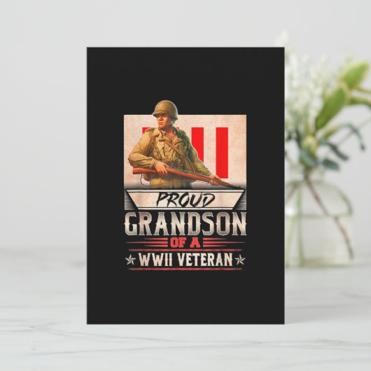 第二次世界大戦の従軍経験者の誇りある孫 招待状 (スタンド正面)