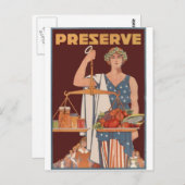 第二次世界大戦の愛国心のポスター – ガーデニングと農業 ポストカード (正面/裏面)