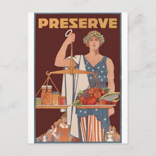 第二次世界大戦の愛国心のポスター – ガーデニングと農業 ポストカード (正面)