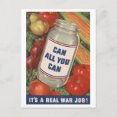 第二次世界大戦の愛国心のポスター ポストカード (正面)