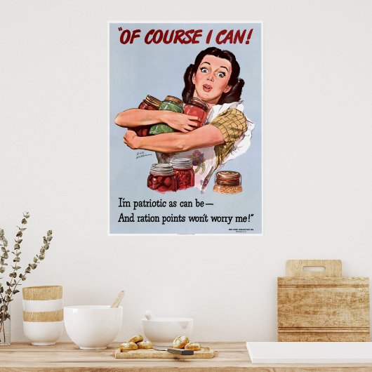 第二次世界大戦の愛国心 ポスター (キッチン)