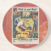 第二次世界大戦の愛国的なポスターコースター コースター (正面)