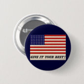 第二次世界大戦の愛国的なポスターボタン 缶バッジ (正面&裏面)