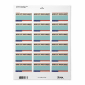 第二次世界大戦の愛国的なポスター住所 シール (フルシート)