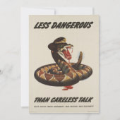 第二次世界大戦の愛国的なポスター招待状 招待状 (正面)