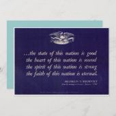 第二次世界大戦の愛国的なポスター招待状 招待状 (正面/裏面)