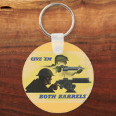 第二次世界大戦の愛国的なポスター キーホルダー (正面)