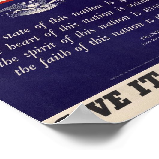 第二次世界大戦の愛国的なポスター ポスター (角)