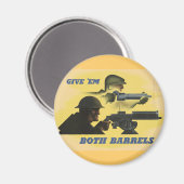 第二次世界大戦の愛国的なポスター マグネット (正面/裏面)