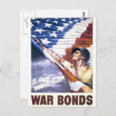 第二次世界大戦の戦争の絆を取り戻す ポストカード (正面/裏面)