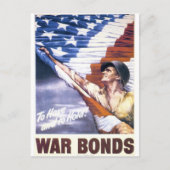 第二次世界大戦の戦争の絆を取り戻す ポストカード (正面)