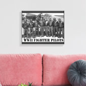 第二次世界大戦の戦闘機のパイロット キャンバスプリント (インサイチュ (リビング))