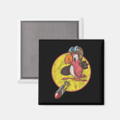 第二次世界大戦の戦闘機パイロットのパッチ退役軍人 マグネット (正面/裏面)